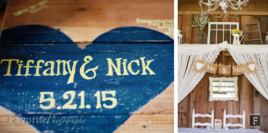 Rustic Theme Wishing Well Barn Wedding Photographer