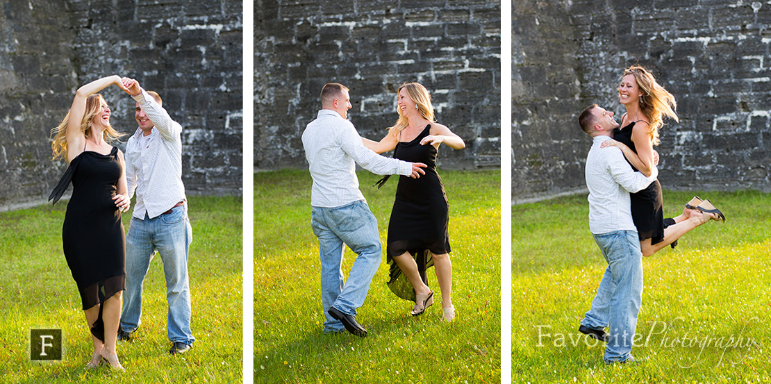 Dancing St Augustine engagement photos