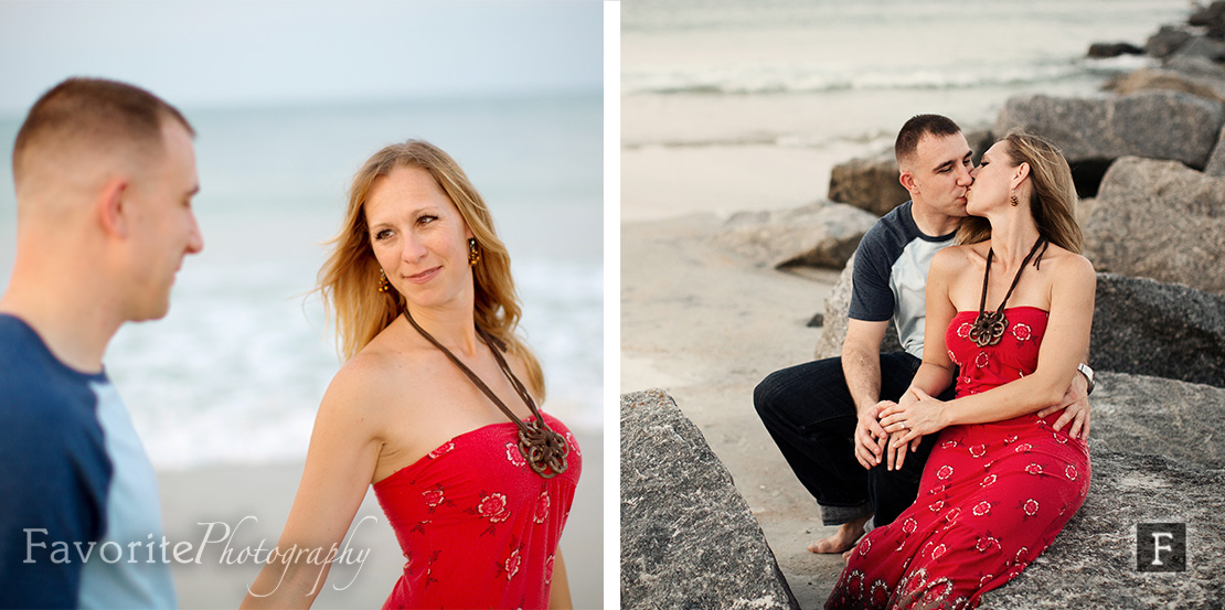 Vilano Beach Engagement Photo