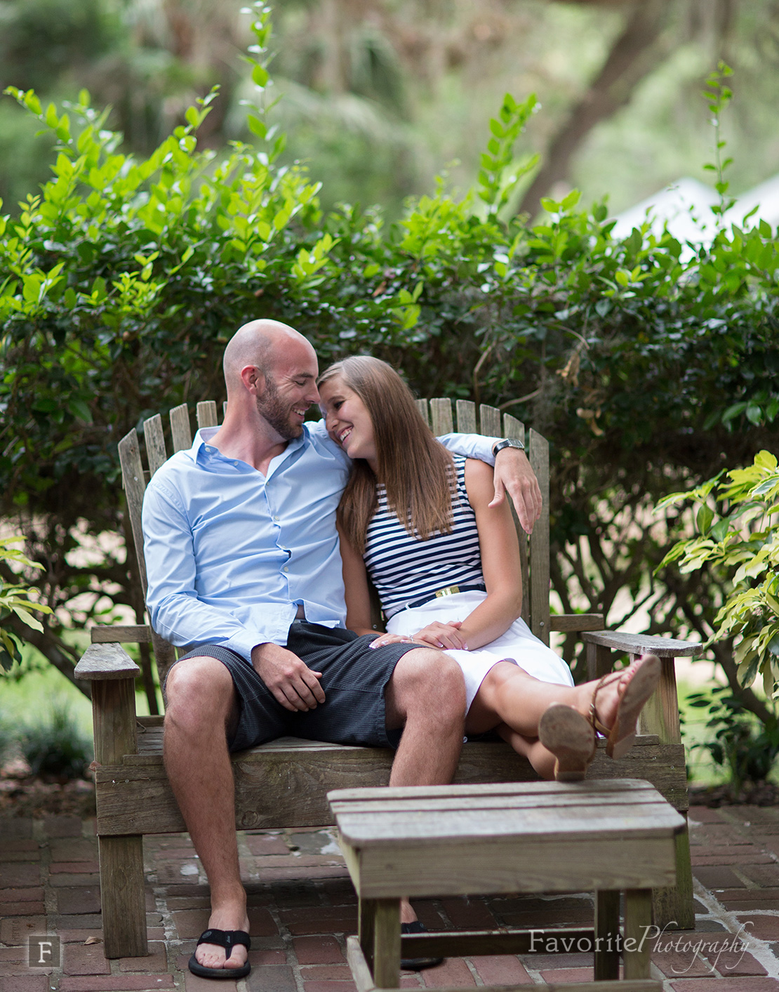 Natural Palm Coast Engagement Picture