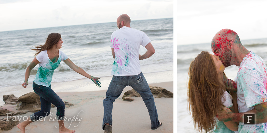 Holi Powder Engagement Picture