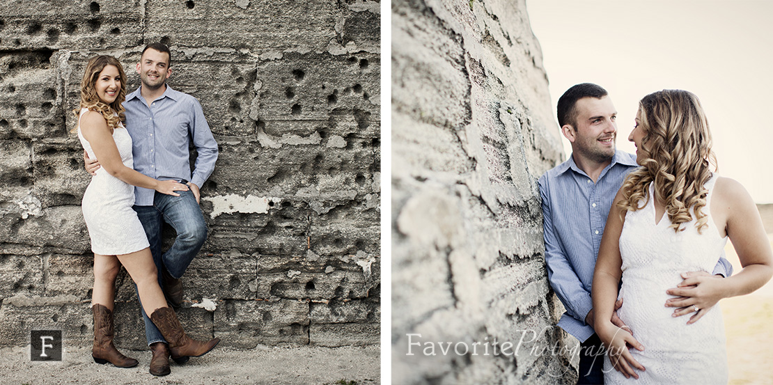 St Augustine Fort Engagement Photos