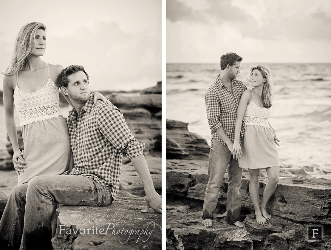 Beach Engagement Photo