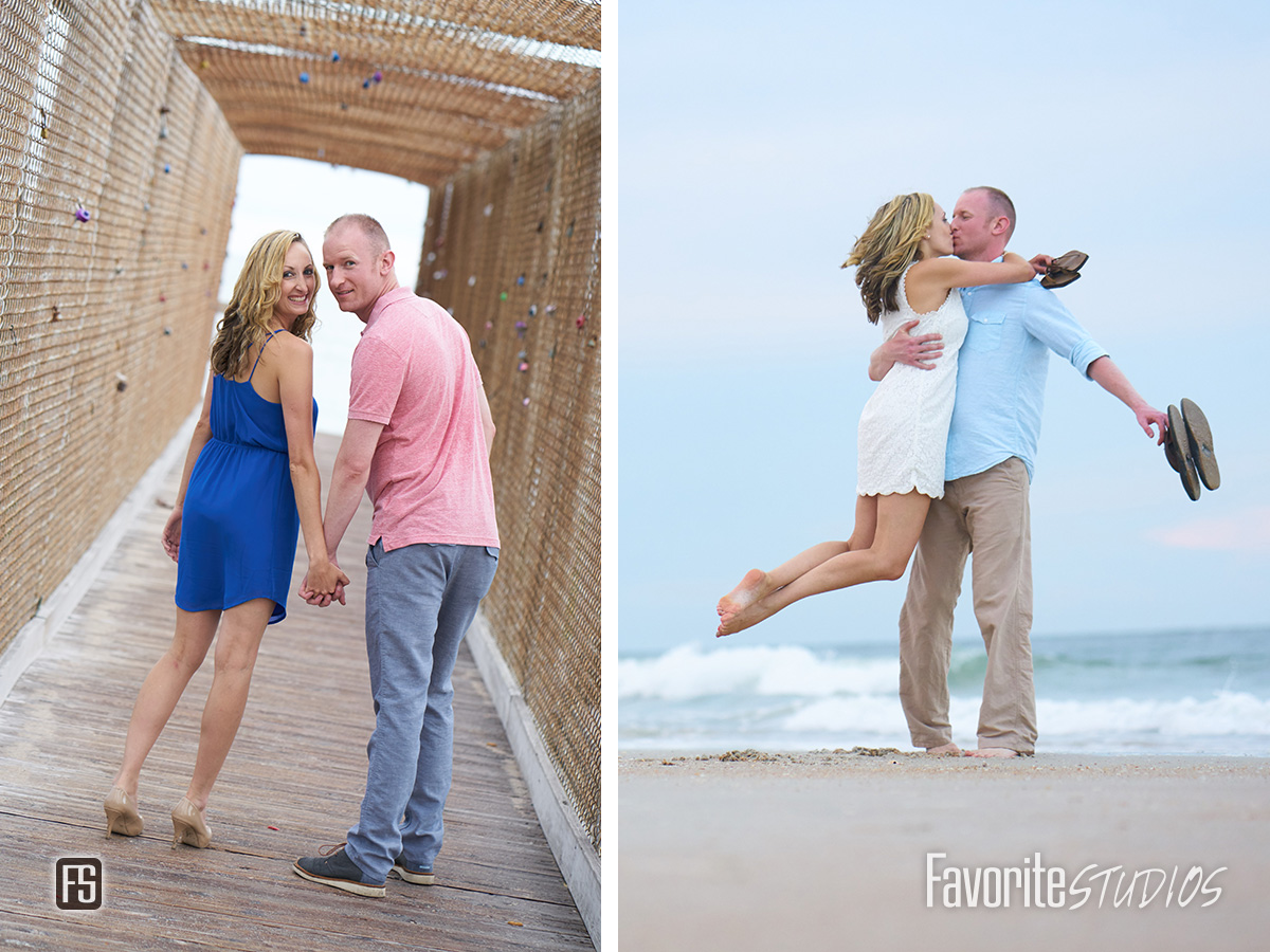 Vilano Beach Engagement Photography