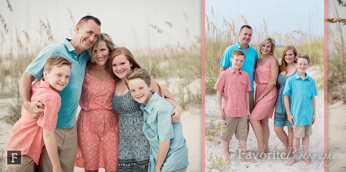 St Augustine Beach Grandparents & Grandkids Picture