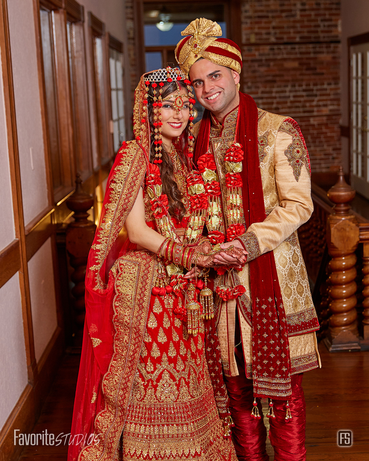 Posed Picture of Bride and Groom