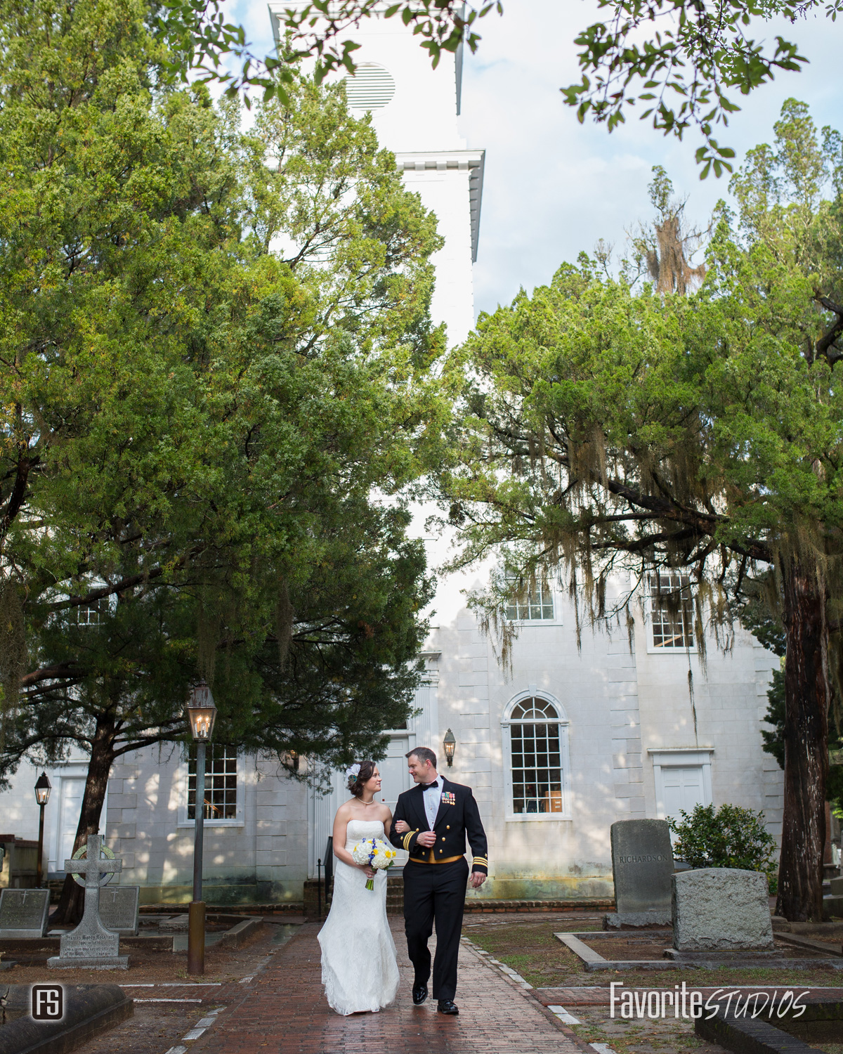 Parish Church Wedding Photo of Happy Couple