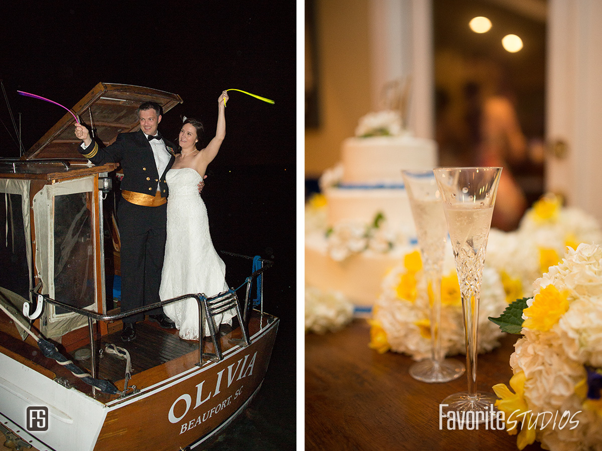 Beaufort Yacht & Sailing Club Wedding Reception and Sendoff Photo