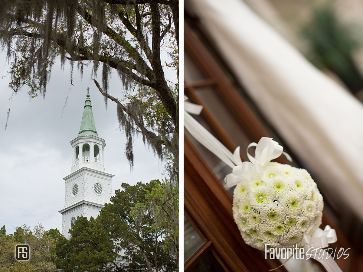 Southern Charm Wedding Detail and Church Photography