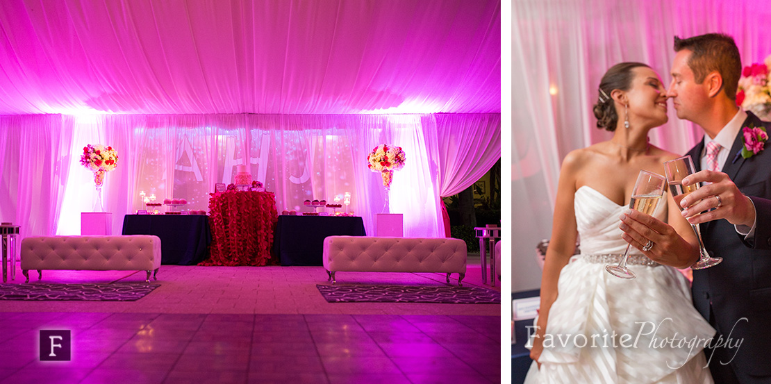 Reception Staging Ideas with Uplighting