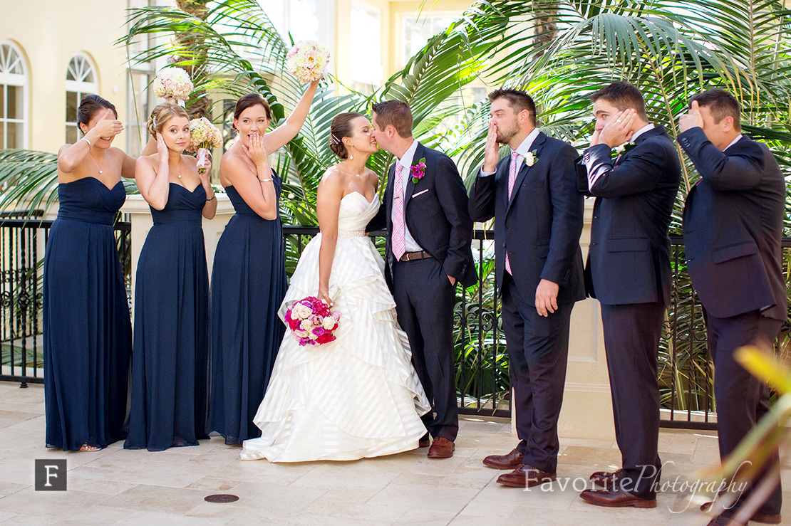 Wedding Party Photo at the Conservatory in Palm Coast