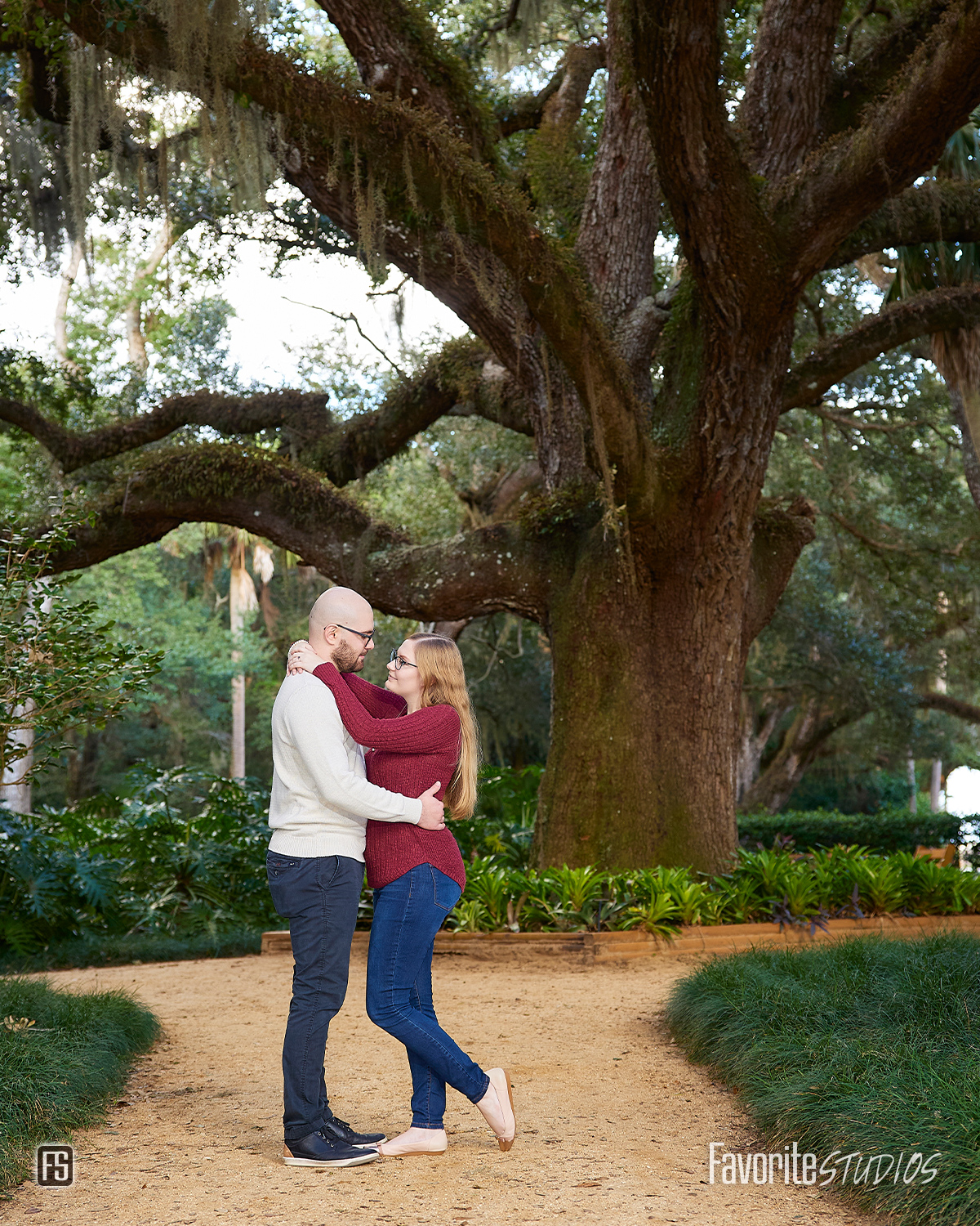 Beach and Garden Engagement Pictures