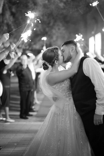 Crystal Ballroom Saint Augustine Wedding Photos and Video Sparkler Exit