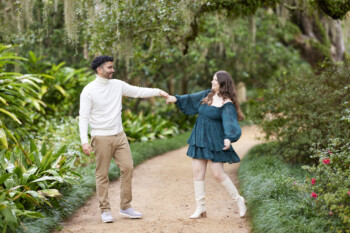 Beautiful Washington Oaks Gardens Engagement Photography